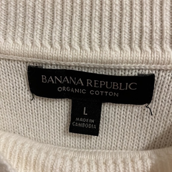 Banana Republic Sweater, Cream White, Large - Picture 3 of 5